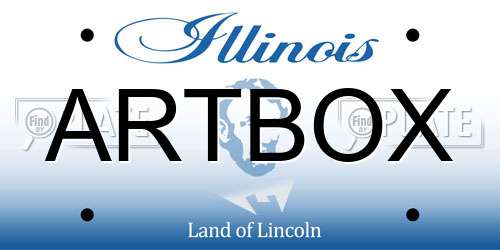 ARTBOX Illinois License Plate