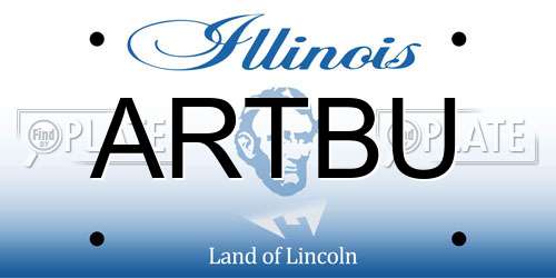 ARTBU Illinois License Plate