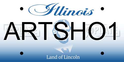 ARTSHO1 Illinois License Plate