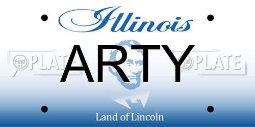 ARTY Illinois License Plate