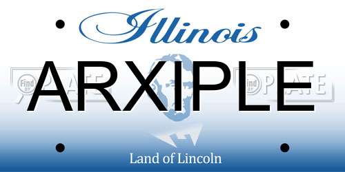 ARXIPLE Illinois License Plate