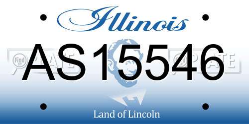 AS15546 Illinois License Plate