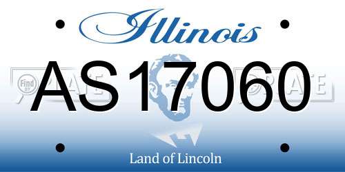 AS17060 Illinois License Plate