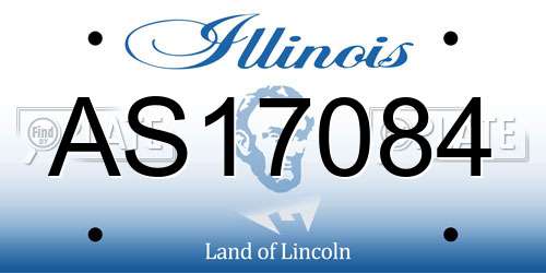 AS17084 Illinois License Plate