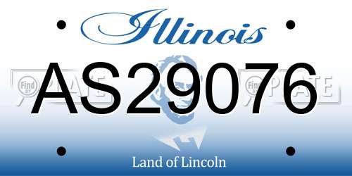 AS29076 Illinois License Plate