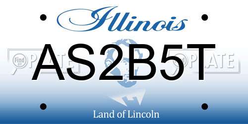 AS2B5T Illinois License Plate