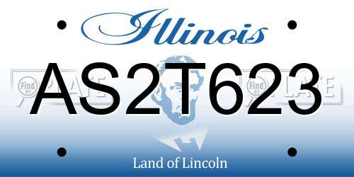 AS2T623 Illinois License Plate
