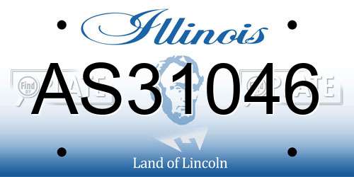 AS31046 Illinois License Plate