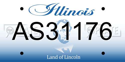 AS31176 Illinois License Plate