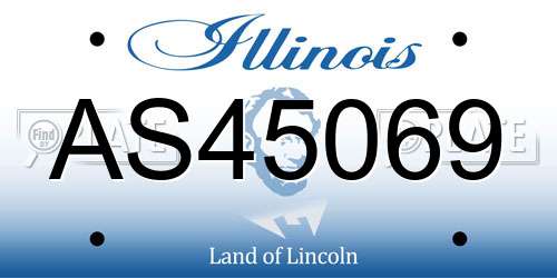 AS45069 Illinois License Plate