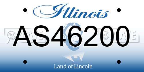 AS46200 Illinois License Plate