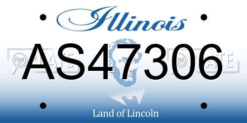 AS47306 Illinois License Plate