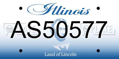 AS50577 Illinois License Plate