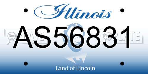 AS56831 Illinois License Plate