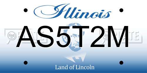 AS5T2M Illinois License Plate