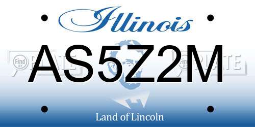 AS5Z2M Illinois License Plate