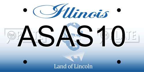 ASAS10 Illinois License Plate