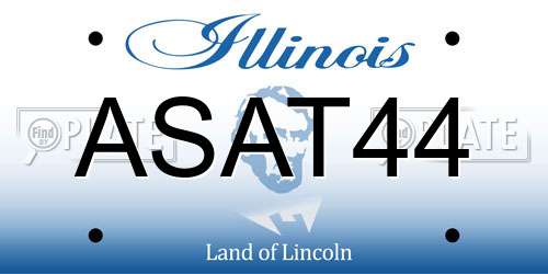 ASAT44 Illinois License Plate