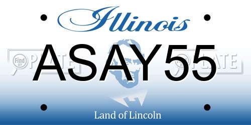 ASAY55 Illinois License Plate