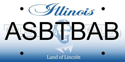 ASBTBAB Illinois License Plate