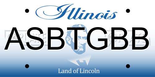 ASBTGBB Illinois License Plate