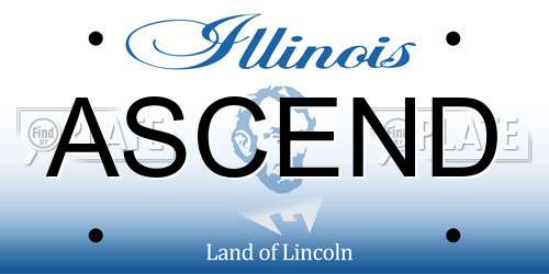 ASCEND Illinois License Plate