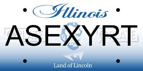 ASEXYRT Illinois License Plate