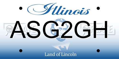 ASG2GH Illinois License Plate