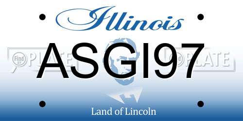 ASGI97 Illinois License Plate
