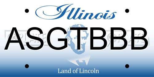 ASGTBBB Illinois License Plate