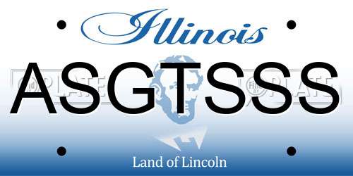 ASGTSSS Illinois License Plate