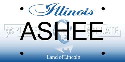 ASHEE Illinois License Plate