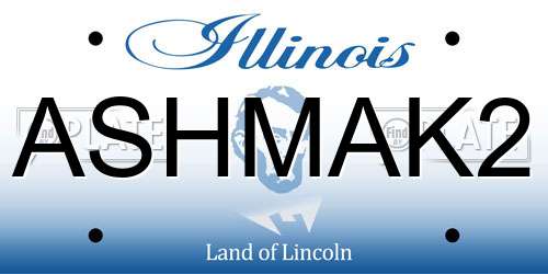 ASHMAK2 Illinois License Plate