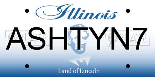 ASHTYN7 Illinois License Plate