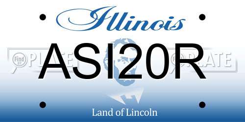 ASI20R Illinois License Plate