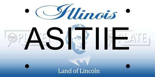 ASITIIE Illinois License Plate