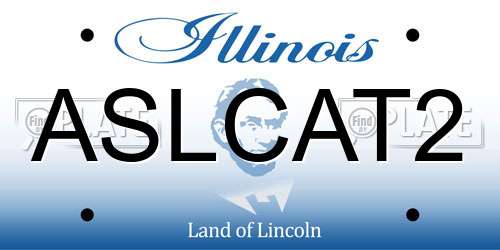ASLCAT2 Illinois License Plate