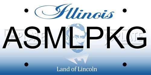 ASMLPKG Illinois License Plate