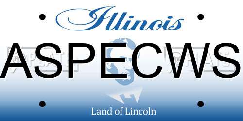 ASPECWS Illinois License Plate