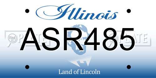ASR485 Illinois License Plate