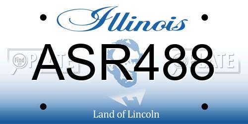 ASR488 Illinois License Plate