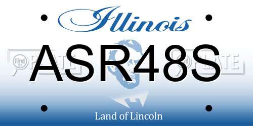 ASR48S Illinois License Plate