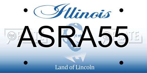 ASRA55 Illinois License Plate