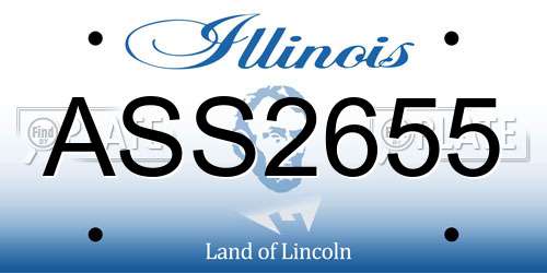 ASS2655 Illinois License Plate