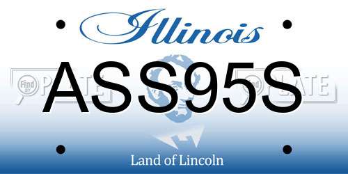 ASS95S Illinois License Plate