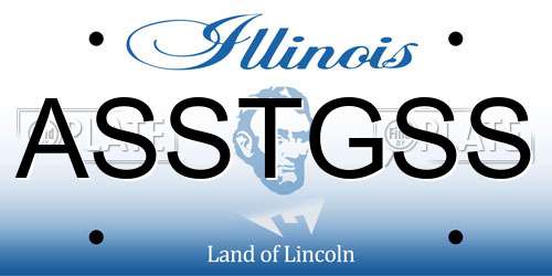 ASSTGSS Illinois License Plate