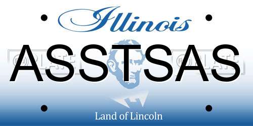ASSTSAS Illinois License Plate