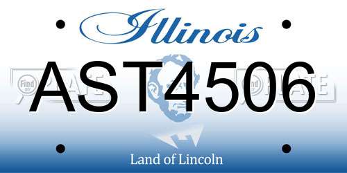 AST4506 Illinois License Plate