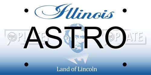 ASTRO Illinois License Plate