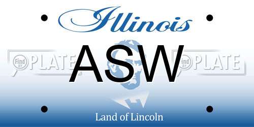 ASW Illinois License Plate